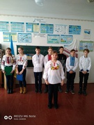 В рамках тижня української мови та літератури учнями 9-го класу було проведено відкритий захід  на тему: «Державні символи України»