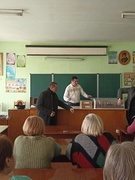 До школи завітав міський голова Тарас Кучма та керівник відділу освіти Віталій Вовків.