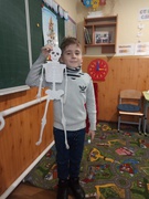 Скелет людини з паперу своїми руками.