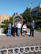 Лінійка-реквієм, присвячена 75-тій річниці визволення сіл Пронозівської сільської ради від німецько-фашистських загарбників.