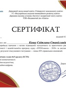 Сертифікати вчителів