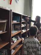 Посвята першокласників в читачі бібліотеки Монастирчанської гімназії