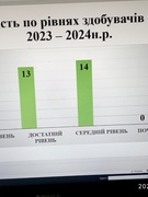 Моніторинг успішності здобувачів освіти по рівнях