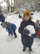 Справжня зима прийшла - дітям радість принесла!