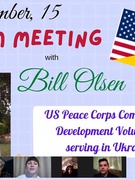 Чудова онлайн-зустріч з Білом Олсеном, волонтером Корпусу Миру США в Україні