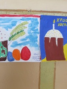 Виставка малюнків учнів школи, до свята Великодня