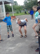 Our morning exercises and funn in the summer camp ' Poliglot '