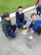 Флешмоб дитячого малюнка на асфальті