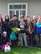 Напередодні 9-го травня учні школи привітали ветерана Другої світової війни Руснака Івана Михайловича з Днем Перемоги.