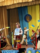 Вітаємо команду учнів 8-11 класів із зайнятим 2 місцем у 1 етапі територіального конкурсу "Серцем єдиним, ми - Україна".